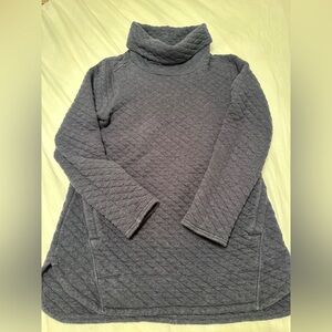 Duluth Trading Company Women’s Quilted Navy Blue Pullover